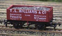 photo of T.L.Williams of Penarth coal wagon